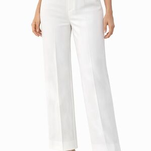 Zara White High-Waist Wide Leg Pants Size S NWT
